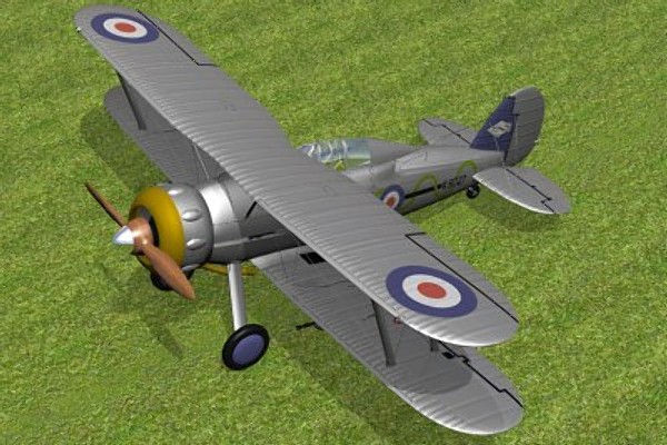 3d gloster gladiator fighter mk1 - Gloster Gladiator MK1 by pbratt